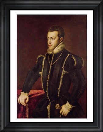 Framed Portrait of Philip II Print