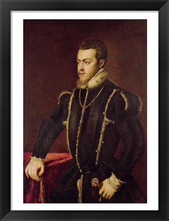 Framed Portrait of Philip II Print