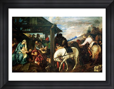 Framed Adoration of the Magi Print