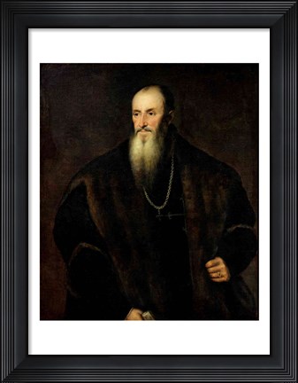 Framed Portrait of Nicolas Perrenot de Granvelle, 1548 Print