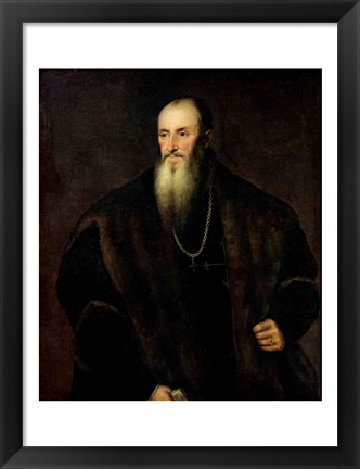 Framed Portrait of Nicolas Perrenot de Granvelle, 1548 Print