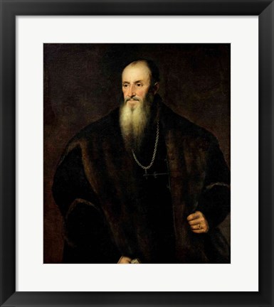 Framed Portrait of Nicolas Perrenot de Granvelle, 1548 Print