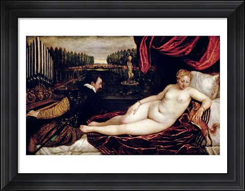 Framed Venus and the Organist Print