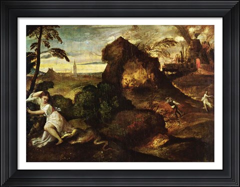 Framed Orpheus and Eurydice Print