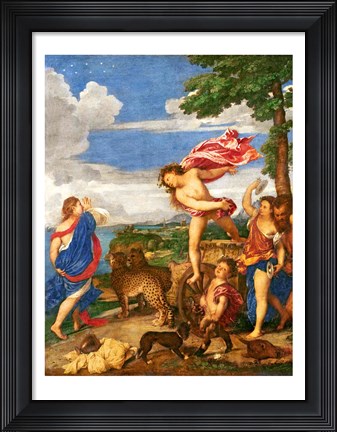 Framed Bacchus and Ariadne Panel Print