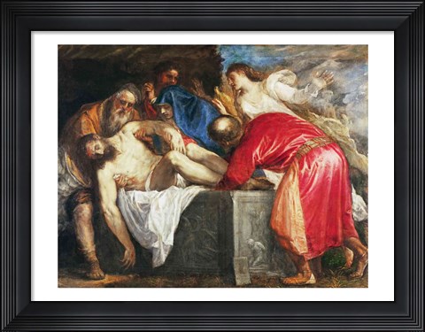 Framed Entombment of Christ, 1559 Print