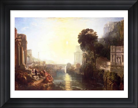 Framed Dido building Carthage Print