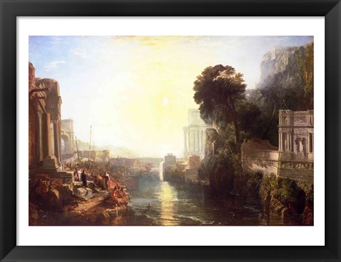 Framed Dido building Carthage Print