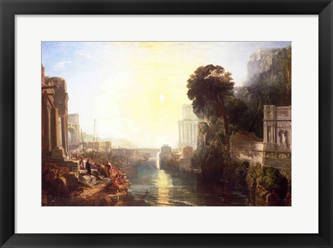 Framed Dido building Carthage Print