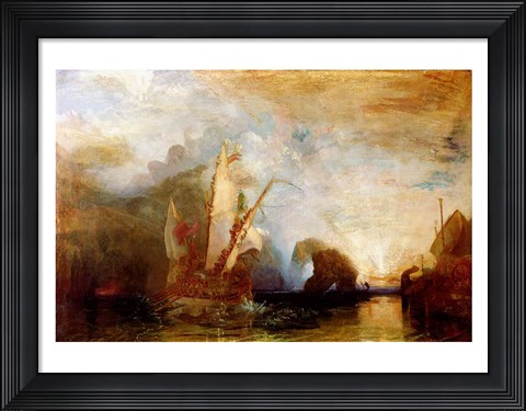 Framed Ulysses Deriding Polyphemus, 1829 Print