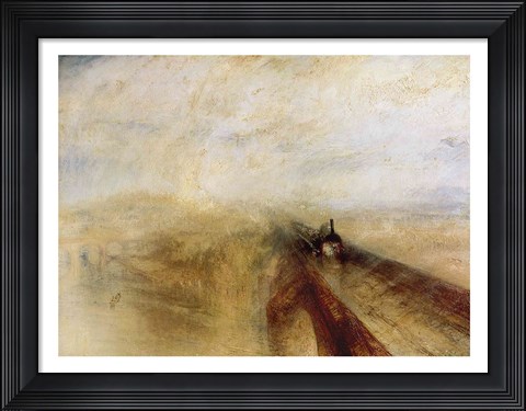 Framed Rain Steam and Speed Print