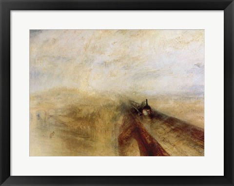 Framed Rain Steam and Speed Print