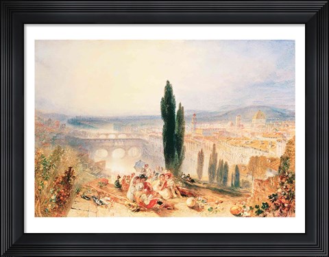 Framed Florence from near San Miniato, 1828 Print