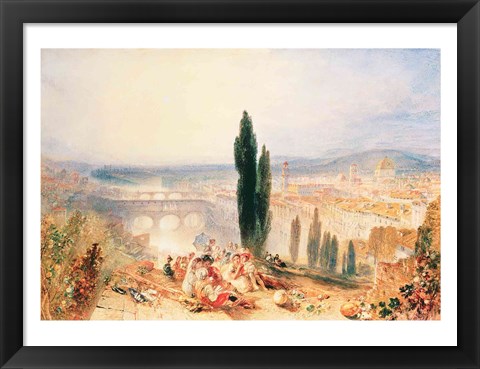 Framed Florence from near San Miniato, 1828 Print