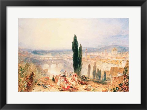 Framed Florence from near San Miniato, 1828 Print