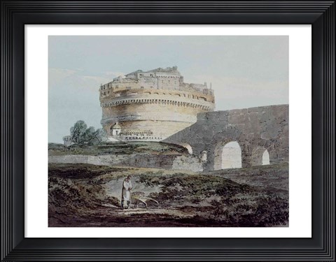 Framed Castle of San Angelo, Rome Print