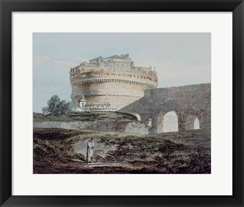 Framed Castle of San Angelo, Rome Print