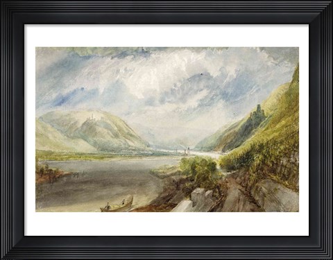 Framed Junction of the Lahn, 1817 Print