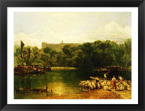 Framed Windsor Castle from the Thames Print