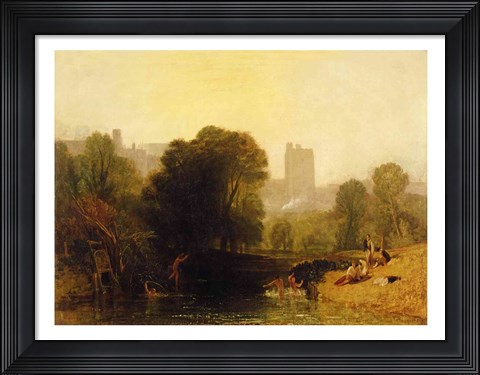 Framed Near the Thames Lock, Windsor, c.1809 Print