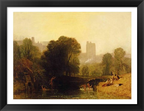 Framed Near the Thames Lock, Windsor, c.1809 Print