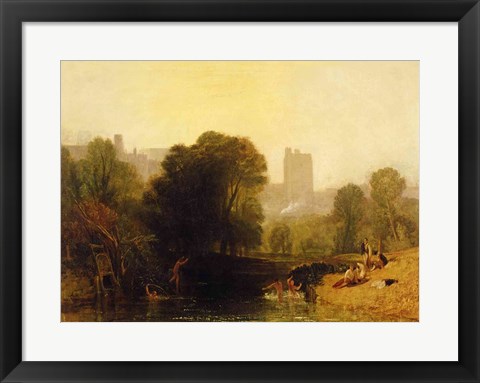 Framed Near the Thames Lock, Windsor, c.1809 Print