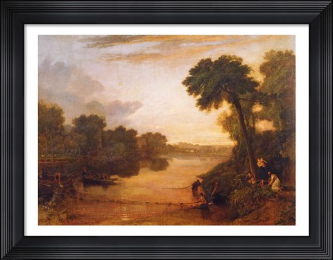 Framed Thames near Windsor, c.1807 Print