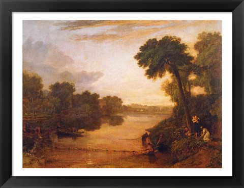 Framed Thames near Windsor, c.1807 Print