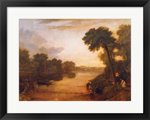 Framed Thames near Windsor, c.1807 Print