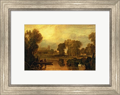 Framed Eton College from the River Print