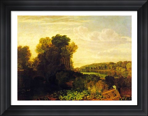 Framed Thames at Weybridge Print