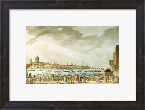 Framed Lord Nelson&#39;s funeral procession Print