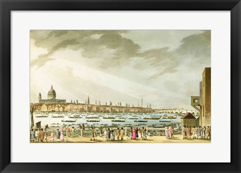 Framed Lord Nelson&#39;s funeral procession Print