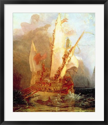 Framed Ulysses Deriding Polyphemus Print