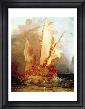 Framed Ulysses Deriding Polyphemus Print