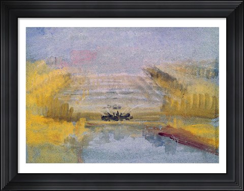 Framed Fountains at Versailles Print