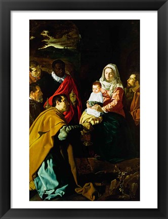 Framed Adoration of the Kings, 1619 Print