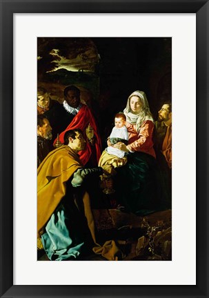 Framed Adoration of the Kings, 1619 Print