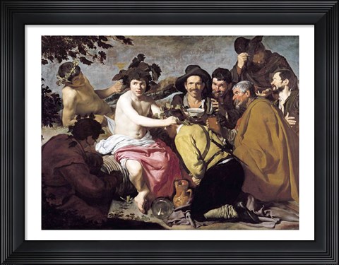 Framed Triumph of Bacchus, 1628 Print