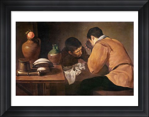 Framed Two Men at Table Print