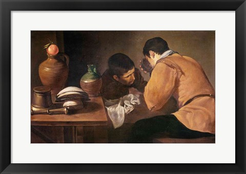 Framed Two Men at Table Print