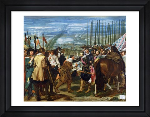 Framed Surrender of Breda, 1625 Print
