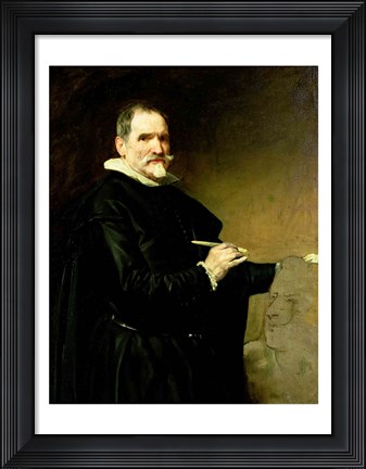 Framed Portrait of the Sculptor, Juan Martinez Montanes Print