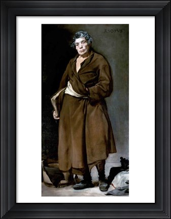 Framed Aesop, 1640 Print