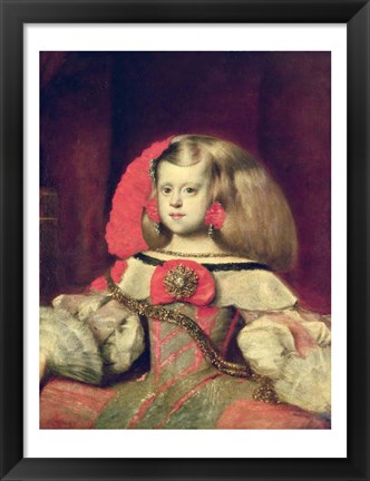 Framed Portrait of the Infanta Margarita Print