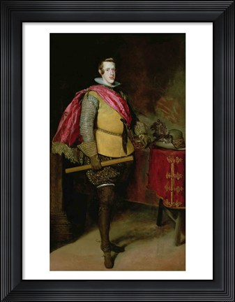 Framed Portrait of Philip IV of Spain Print