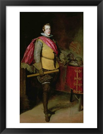 Framed Portrait of Philip IV of Spain Print