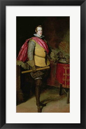 Framed Portrait of Philip IV of Spain Print