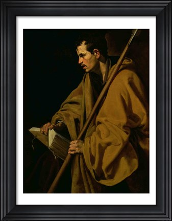 Framed Apostle St. Thomas Print