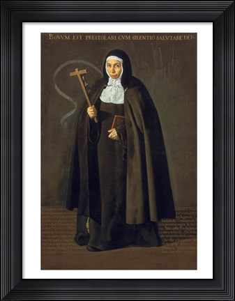 Framed Madre Maria Jeronima de la Fuente, 1620 Print